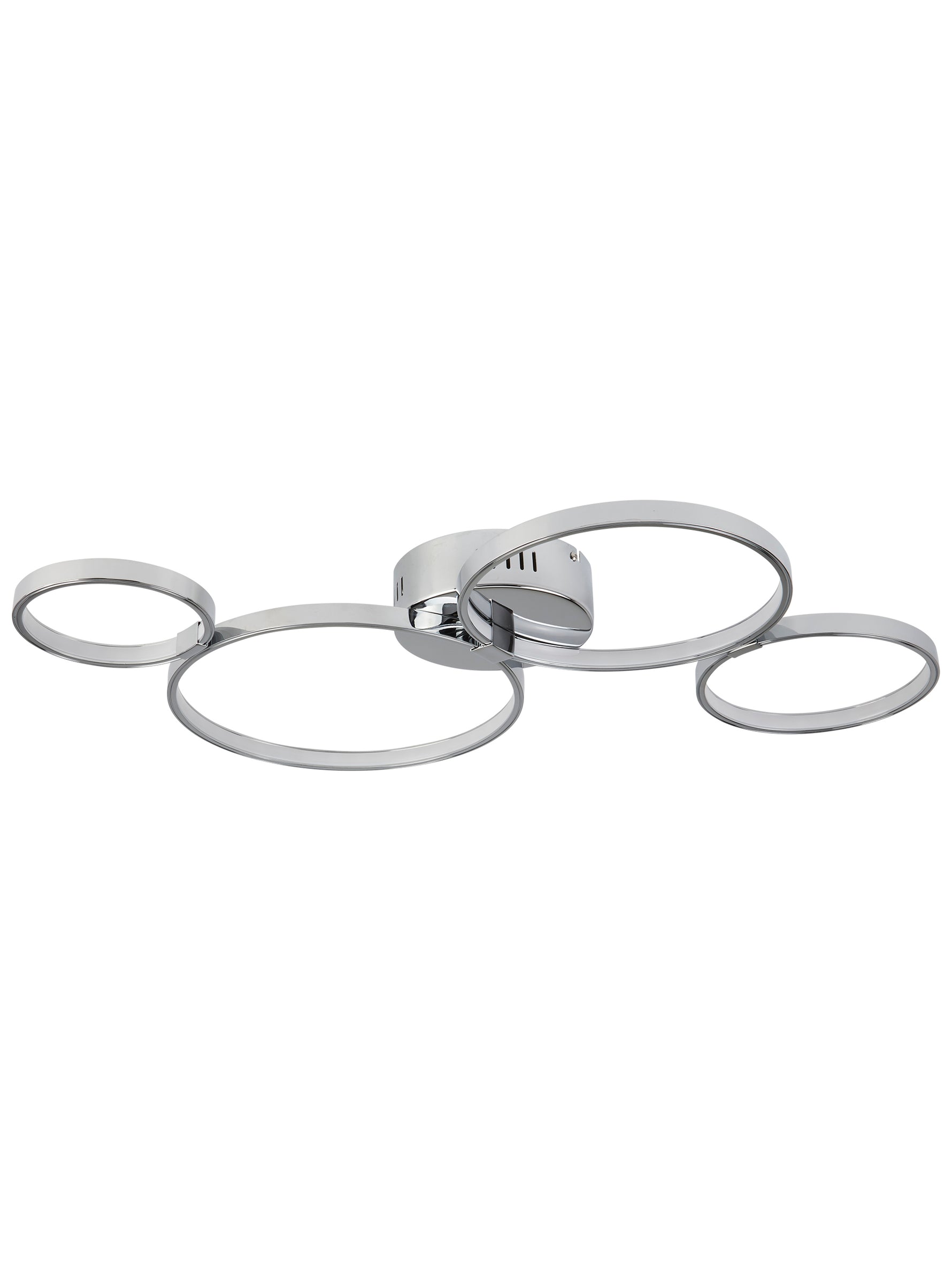 Searchlight Electric Solexa  4Lt Ring Flush - Chrome Metal 2004-4CC