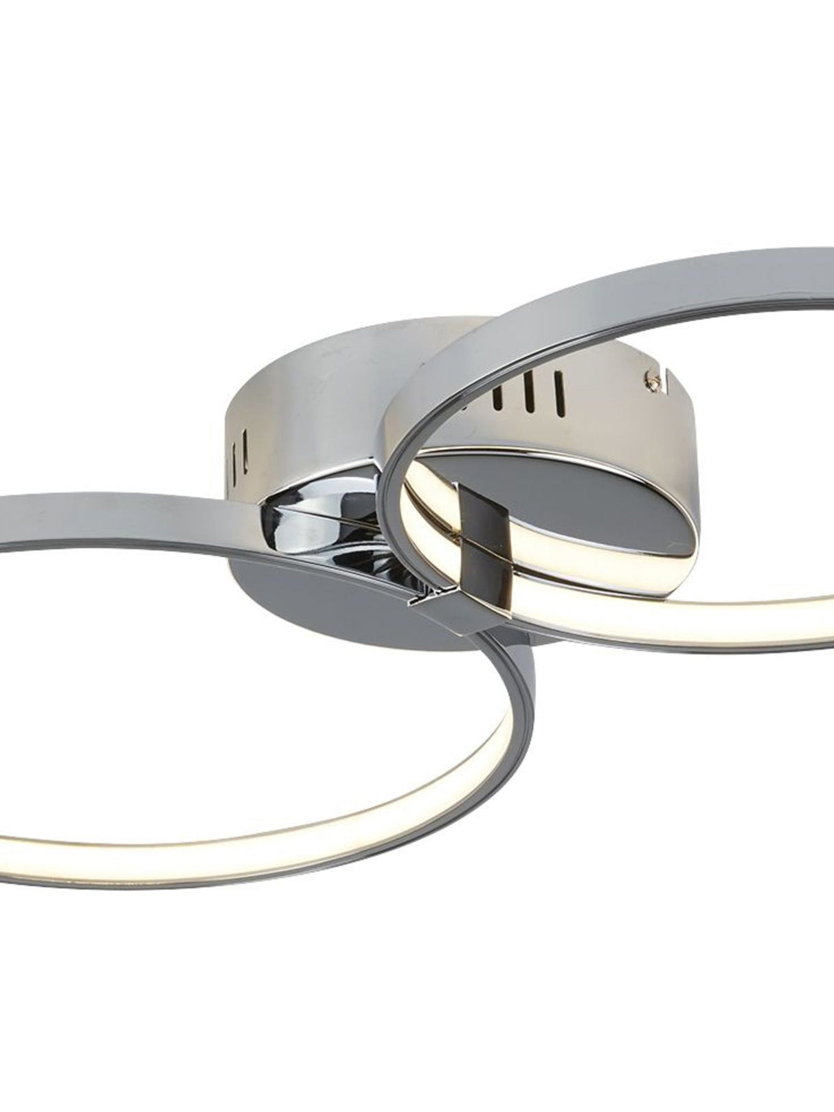 Searchlight Electric Solexa  4Lt Ring Flush - Chrome Metal 2004-4CC