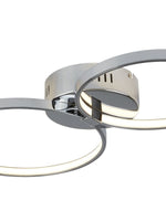 Searchlight Electric Solexa  4Lt Ring Flush - Chrome Metal 2004-4CC
