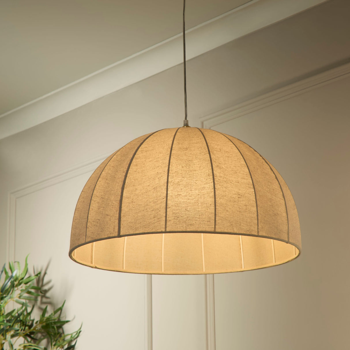 Searchlight Electric Corinne Linen Shade 20068NA