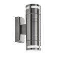 Metro Outdoor Wall Light - Stainless Steel Metal & Glass