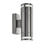 Metro Outdoor Wall Light - Stainless Steel Metal & Glass