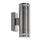 Searchlight Electric Metro Outdoor Wall Light - Stainless Steel Metal & Glass 2018-2-LED
