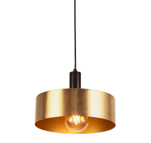 Knox Pendant - Black & Gold Metal