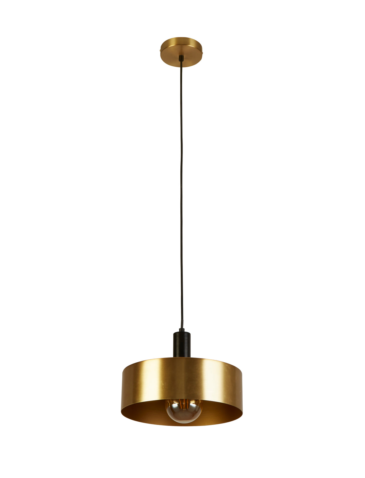 Searchlight Electric Knox Pendant - Black & Gold Metal 20223-1GO