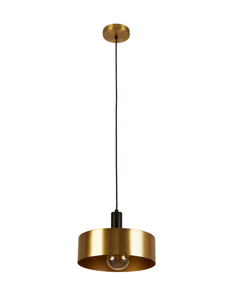 Searchlight Electric Knox Pendant - Black & Gold Metal 20223-1GO