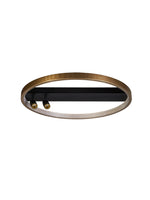 Searchlight Electric Grace Flush - Black & Gold Metal 20228-2GO
