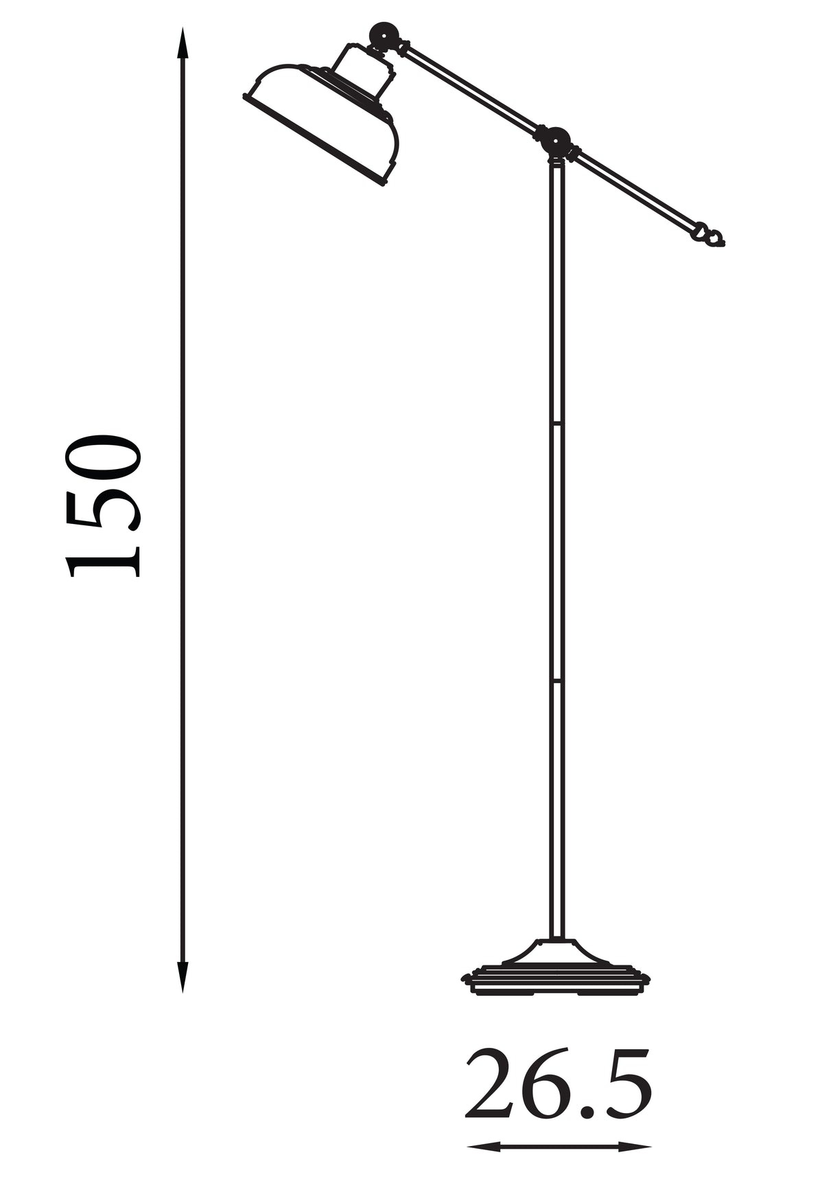 Searchlight Electric Macbeth Floor Lamp - Antique Copper Metal 2028CU