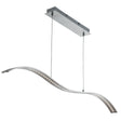 Wing Bar Pendant - Satin Silver Metal