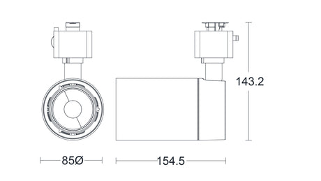 JCC Lighting JC014240 Starspot™ LED 21.5W IP20 4000K 35° Non-dimmable Single-Circuit White