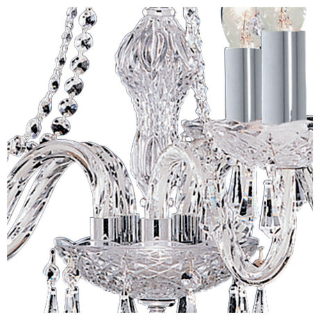 Searchlight Electric Hale 2Lt Wall Light - Chrome Metal & Clear Crystal 212-2