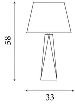 Searchlight Electric Maldon Table Lamp - Gold Metal & Black Shade with Gold Inner 2213GO