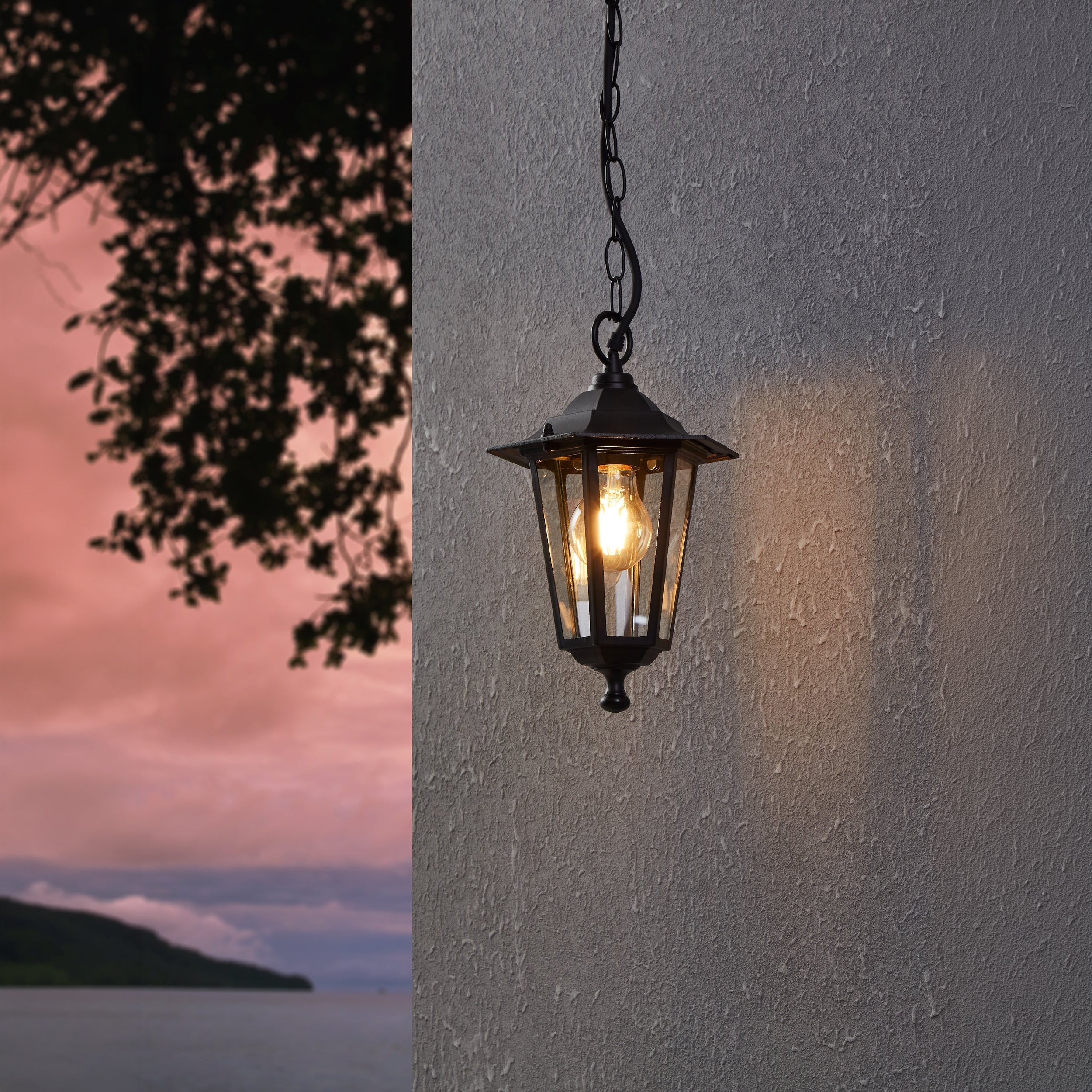 Eglo EU SANIA?Z Smart LED Wall Light – Black Aluminium & Steel, RGB+CCT, IP55, Eglo EU connect.z Indoor Lighting