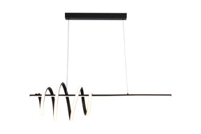 Sword LED Pendant, Black Metal