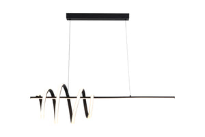 Sword LED Pendant, Black Metal