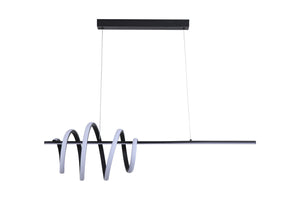 Searchlight Electric Sword LED Pendant, Black Metal 22510BK