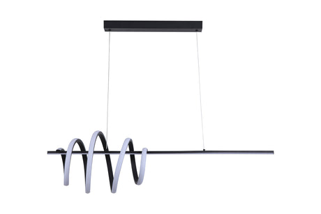 Searchlight Electric Sword LED Pendant, Black Metal 22510BK