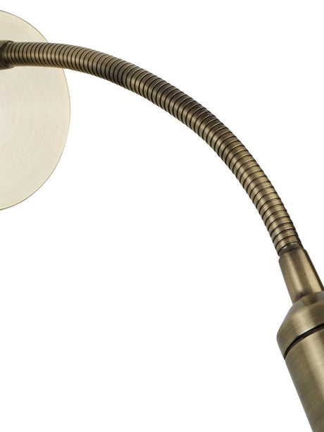Searchlight Electric Flexy Wall Light  - Antique Brass Metal 2256AB