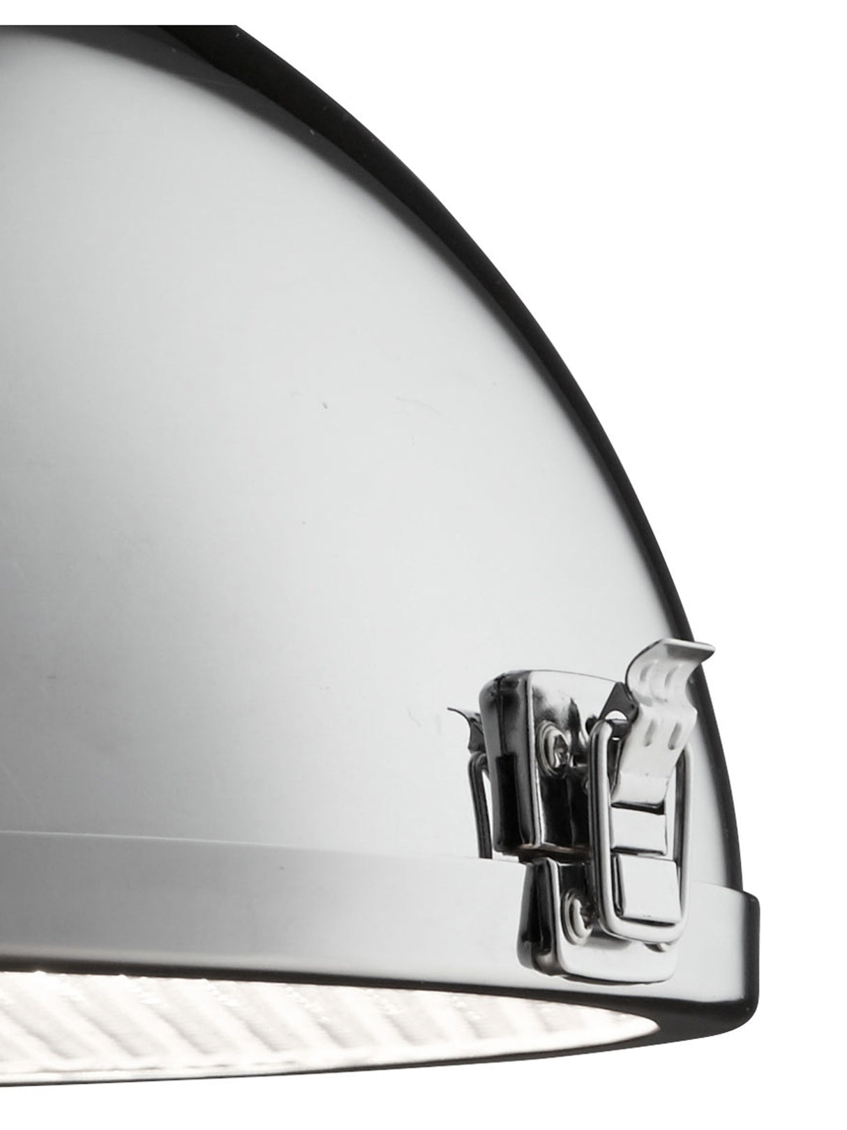 Searchlight Electric Louisiana Pendant  - Chrome Metal & Clear Lens 2297CC
