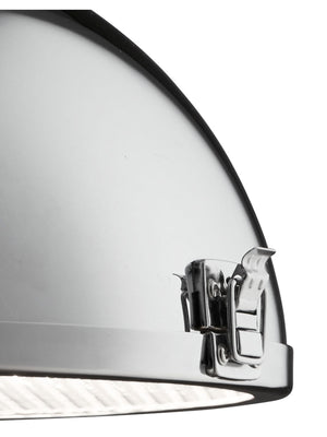 Searchlight Electric Louisiana Pendant  - Chrome Metal & Clear Lens 2297CC