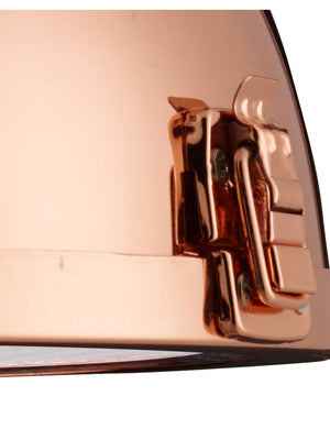 Searchlight Electric Louisiana Pendant  - Copper Metal & Clear Lens 2297CU
