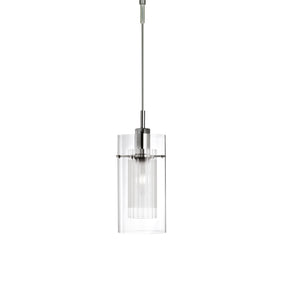 Duo I Pendant - Chrome & Double Glass
