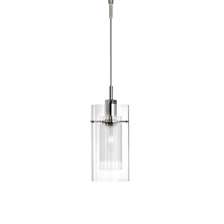 Duo I Pendant - Chrome & Double Glass