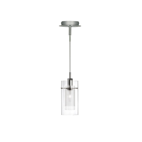 Searchlight Electric Duo I Pendant - Chrome & Double Glass 2301