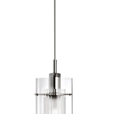 Searchlight Electric Duo I Pendant - Chrome & Double Glass 2301