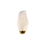 Searchlight Electric Rocky 1Lt Wall Light, Satin Brass Metal  & Glass 23142-1SB