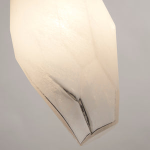 Searchlight Electric Rocky 5Lt Bar Pendant, Satin Brass Metal  & Glass 23145-5SB