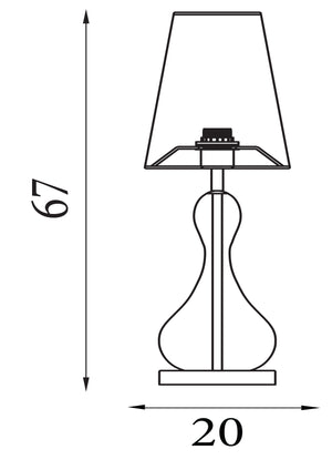 Searchlight Electric Marakesh 1Lt Table Lamp Satin Brass Metal Black Ombre Glass 23186BK