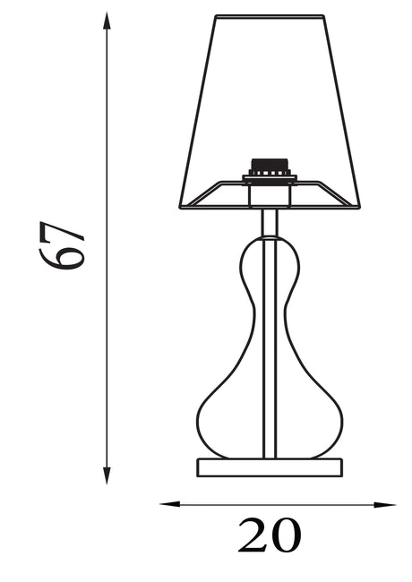 Searchlight Electric Marakesh 1Lt Table Lamp Satin Brass Metal Black Ombre Glass 23186BK