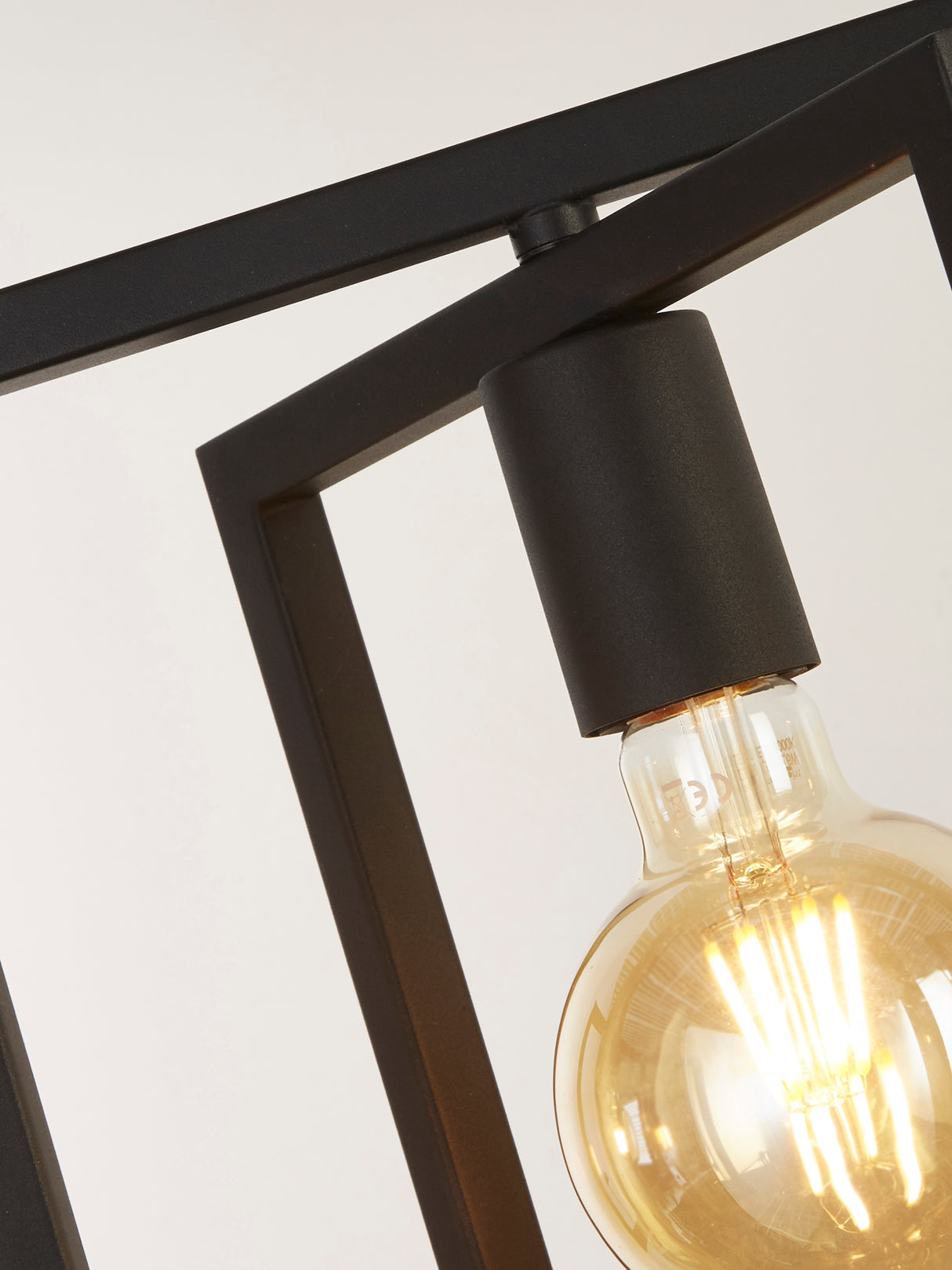 Searchlight Electric Plaza 4Lt Pendant - Matt Black Metal 23203-4BK