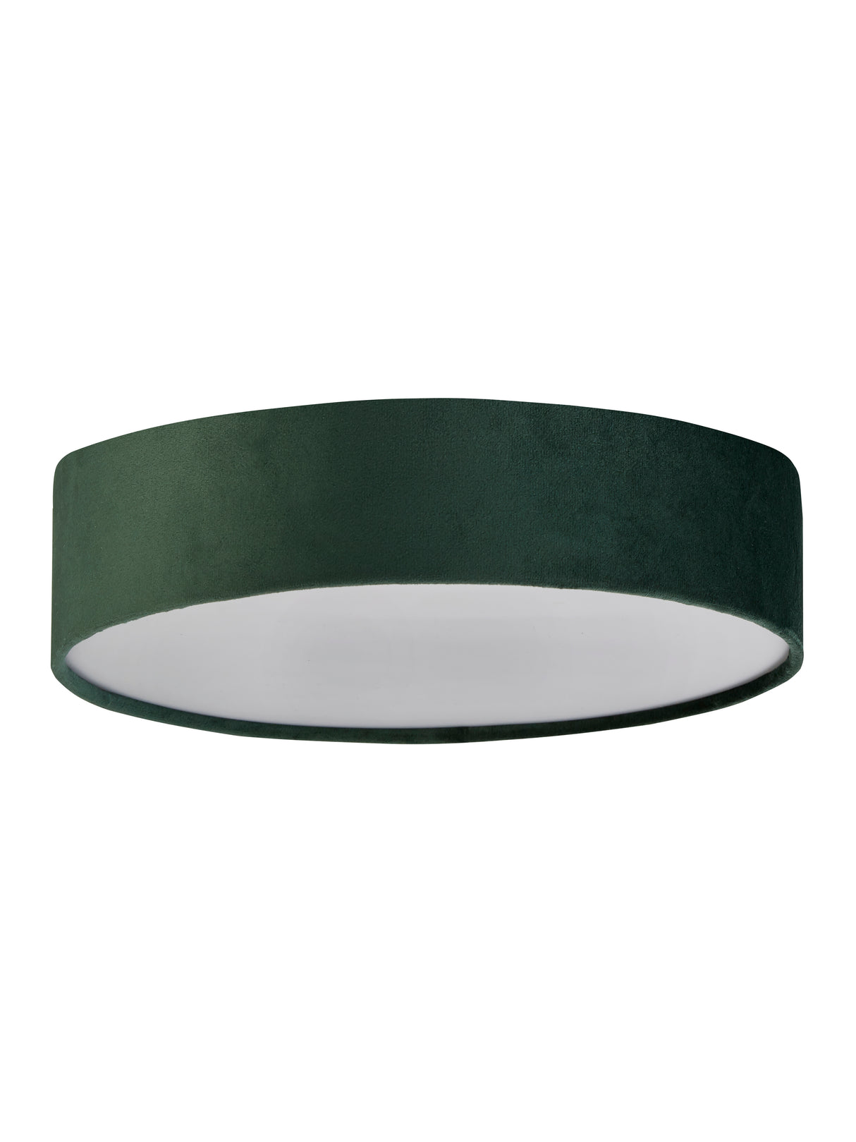 Searchlight Electric Drum 2Lt Flush - Green Velvet 23298-2GR