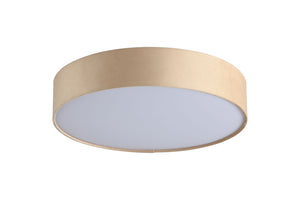 Searchlight Electric Drum  3Lt  Flush, Champagne Velvet Shade 23298-3CP