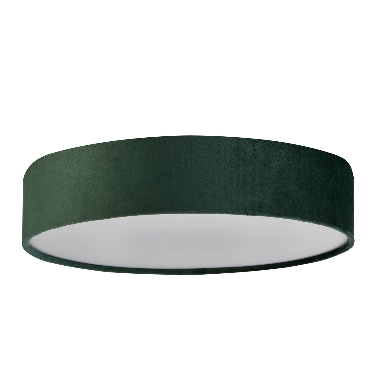 Searchlight Electric Drum 3Lt Flush - Green Velvet 23298-3GR