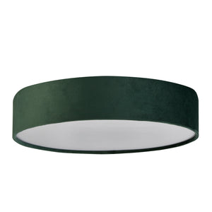 Searchlight Electric Drum 3Lt Flush - Green Velvet 23298-3GR