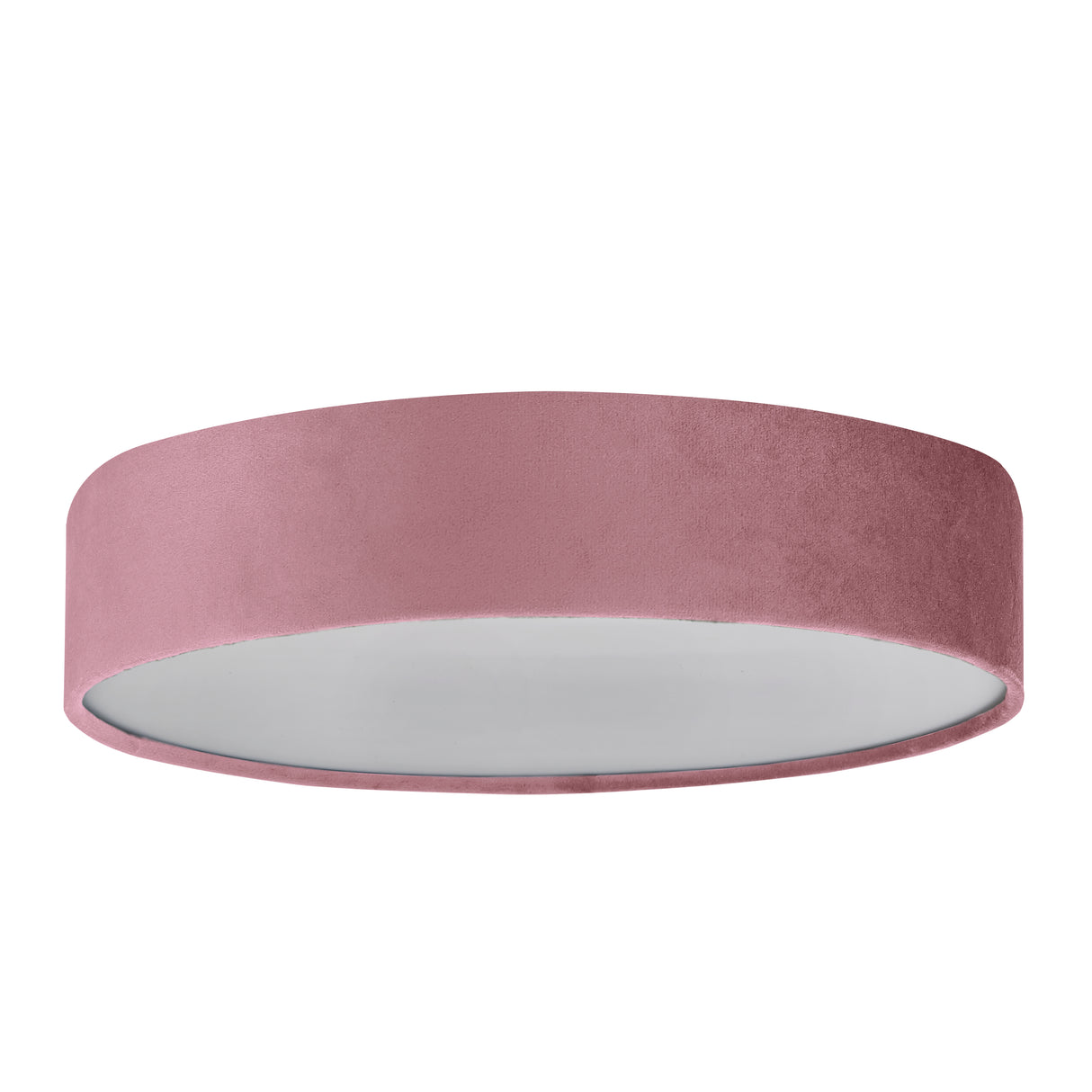 Searchlight Electric Drum 3Lt Flush - Pink Velvet 23298-3PI