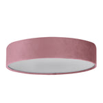 Searchlight Electric Drum 3Lt Flush - Pink Velvet 23298-3PI