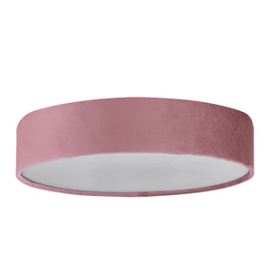 Searchlight Electric Drum 3Lt Flush - Pink Velvet 23298-3PI