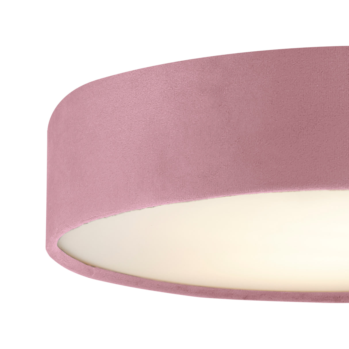 Searchlight Electric Drum 3Lt Flush - Pink Velvet 23298-3PI