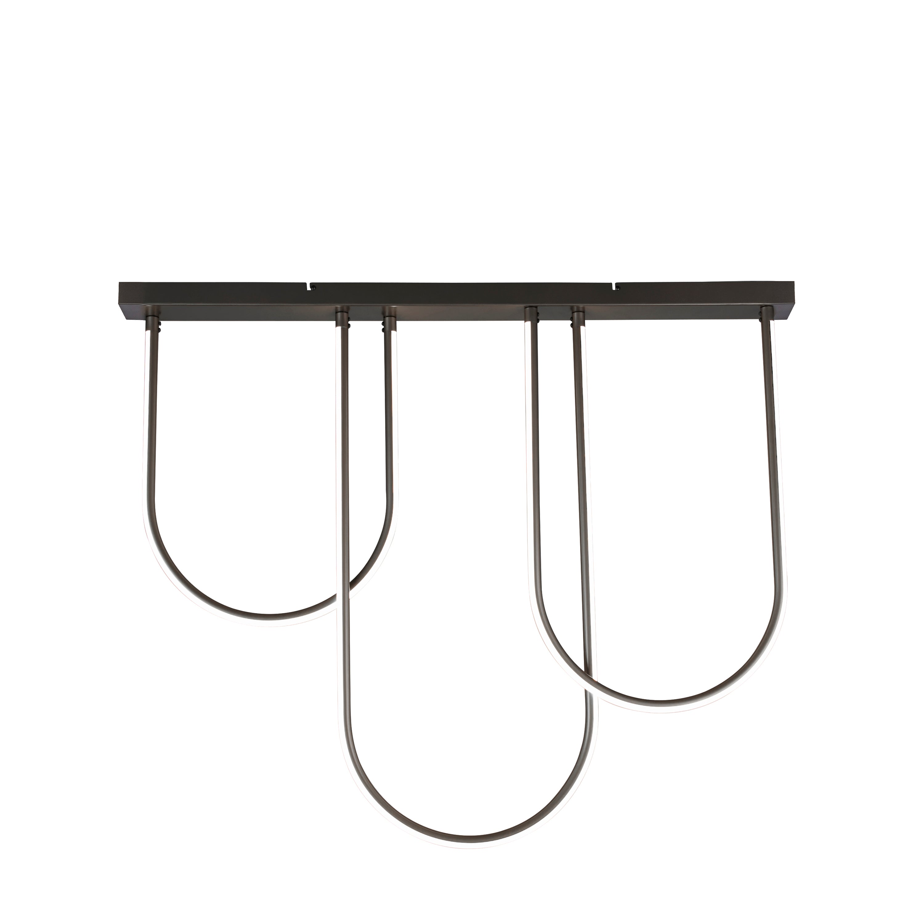 Chime LED Flush Matt Black Metal