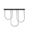 Chime LED Flush Matt Black Metal
