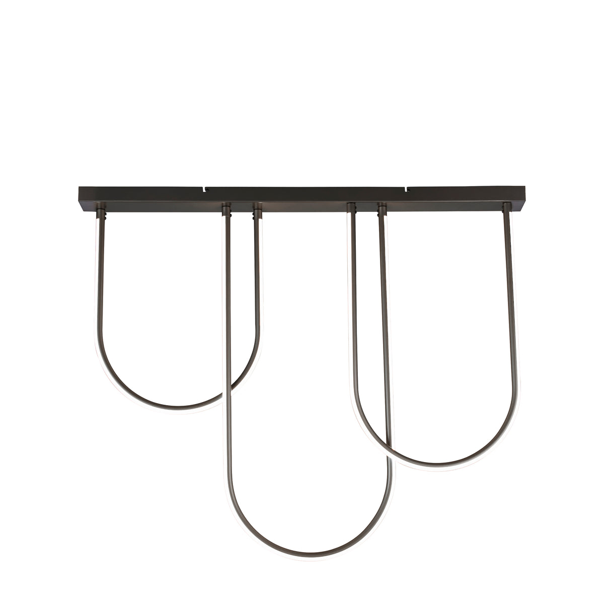 Chime LED Flush Matt Black Metal