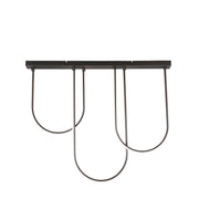 Chime LED Flush Matt Black Metal