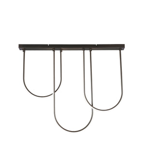Chime LED Flush Matt Black Metal