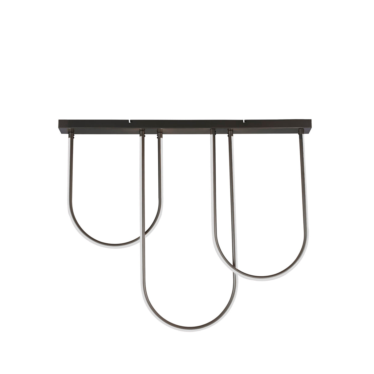 Searchlight Electric Chime LED Flush Matt Black Metal 23325BK