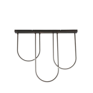 Searchlight Electric Chime LED Flush Matt Black Metal 23325BK