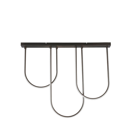 Searchlight Electric Chime LED Flush Matt Black Metal 23325BK